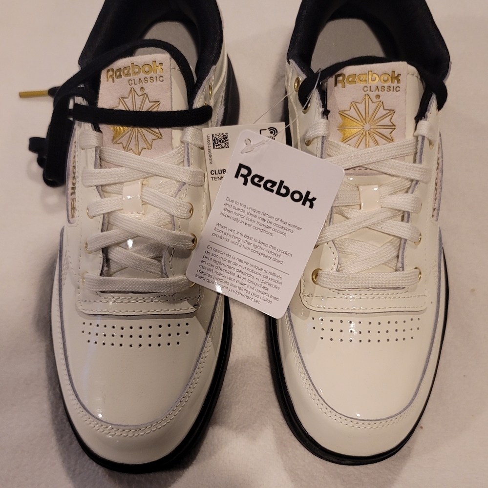 Reebok Women's Cardi B Coated Club C Double White